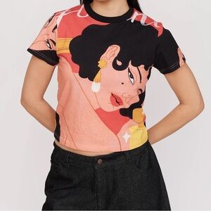 Lazy oaf x  Laura Callaghan Fitted Tee